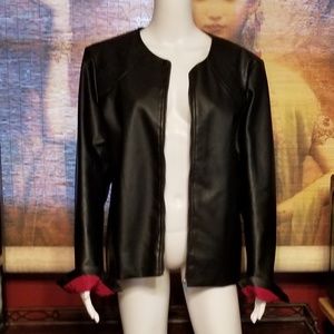 Faux leather jacket